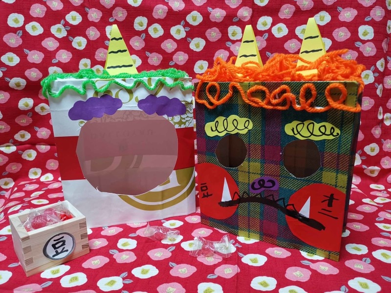 鬼のお面制作 2歳児帽子TikTok