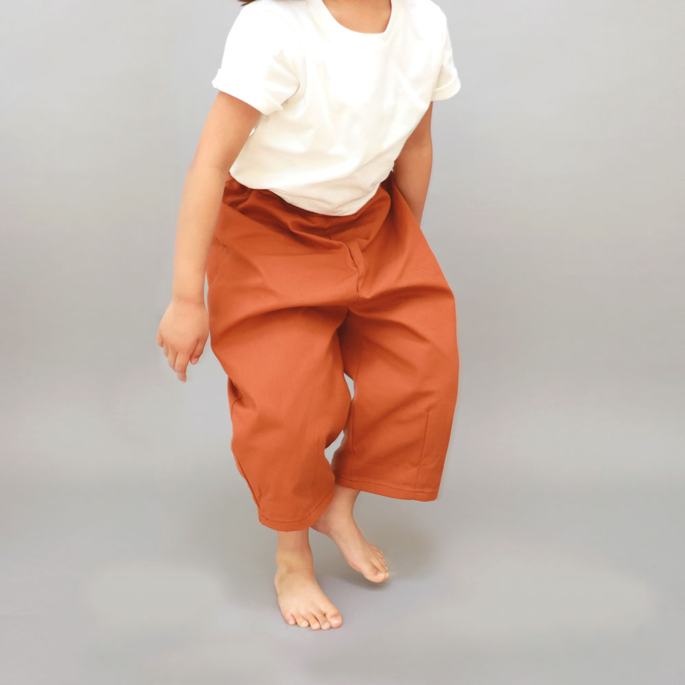 レディースらくちんパンツ 大人用 の無料型紙 製図 と作り方nunocoto fabric