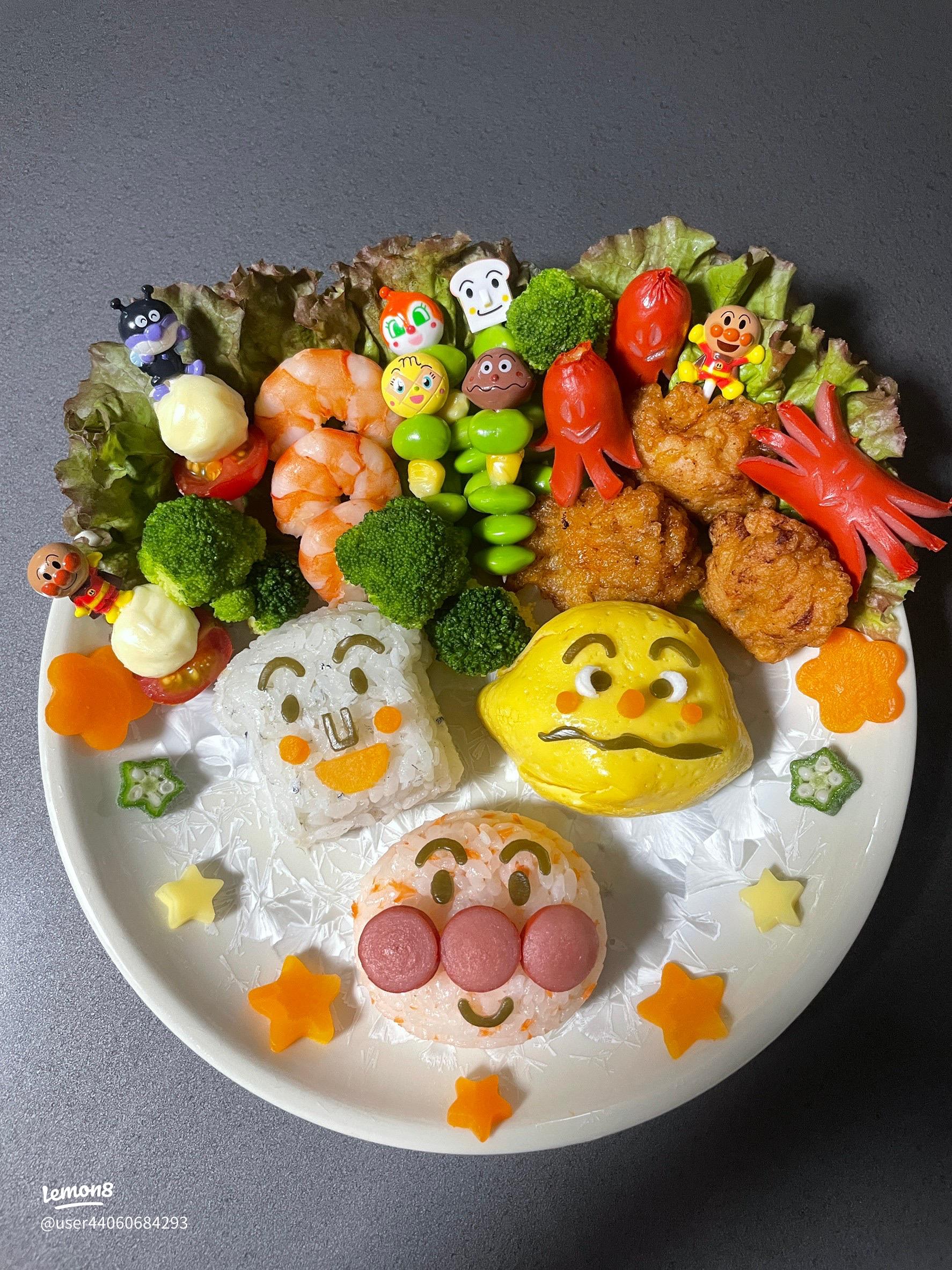 2歳のアンパンマン誕生日プレート