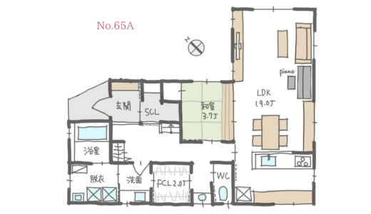 二世帯住宅 母一人＋子世帯の間取り実例 35坪前後 完全同居など間取りタイプ別のメリット・デメリット福井の注文住宅・工務店ノークホームズ