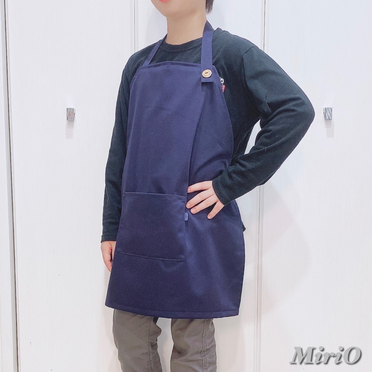 こども用バッククロスエプロンの作り方 ※Sサイズ 100・110・120Mサイズ 120・130・140ホームソーイング型紙シリーズNo.049nunocoto fabric