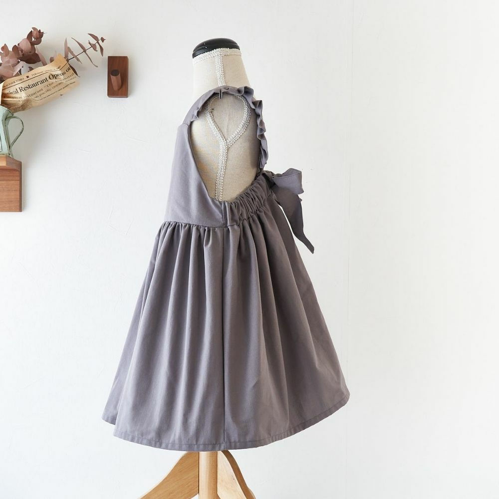 型紙なしで作る 子ども用かぶりエプロンの作り方80～140㎝ 着用簡単