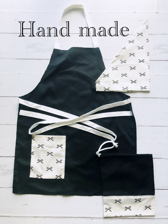 こども用バッククロスエプロンの作り方※Sサイズ 100・110・120Mサイズ 120・130・140ホームソーイング型紙シリーズNo.049nunocoto fabric