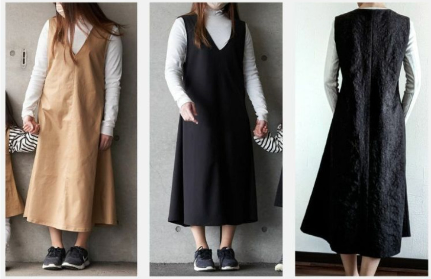 型紙不要 リバーシブルスカートの作り方子供用ベビー用裏地付き 簡単・初心者向け