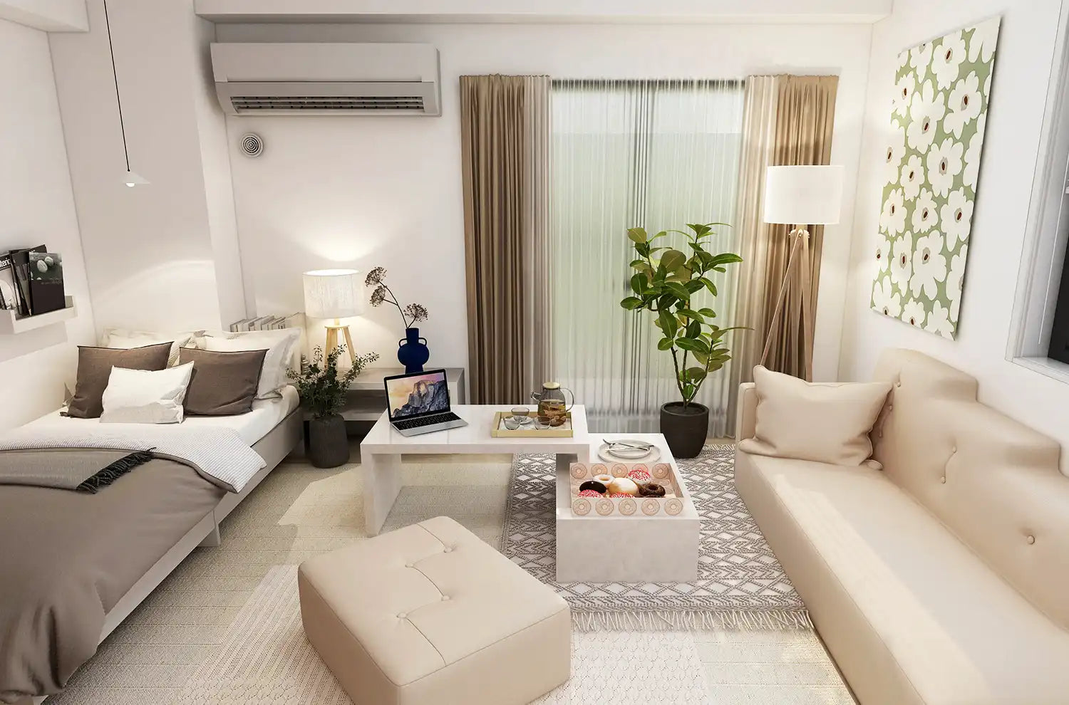 一人暮らし 女子部屋のレイアウト・おしゃれなインテリアコーディネートの実例RoomClip ルームクリップ