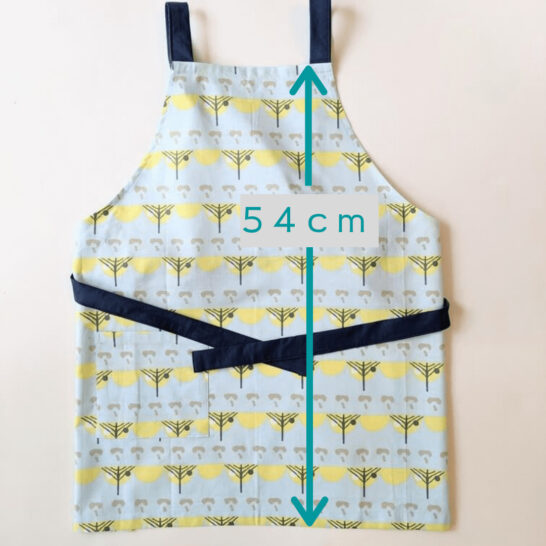 無料型紙ダウンロード ***ぬいものちくたく*** キッズエプロンと三角巾 うしろでひもを結ばないパターン