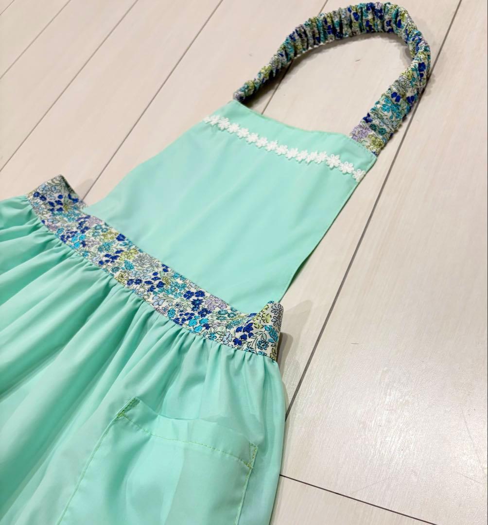 縫い代付き 5-009 三角巾付き子供エプロン型紙 80?160サイズ ワンサイズ型紙