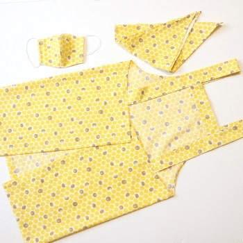 こども用バッククロスエプロンの作り方 ※Sサイズ 100・110・120Mサイズ 120・130・140ホームソーイング型紙シリーズNo.049nunocoto fabric