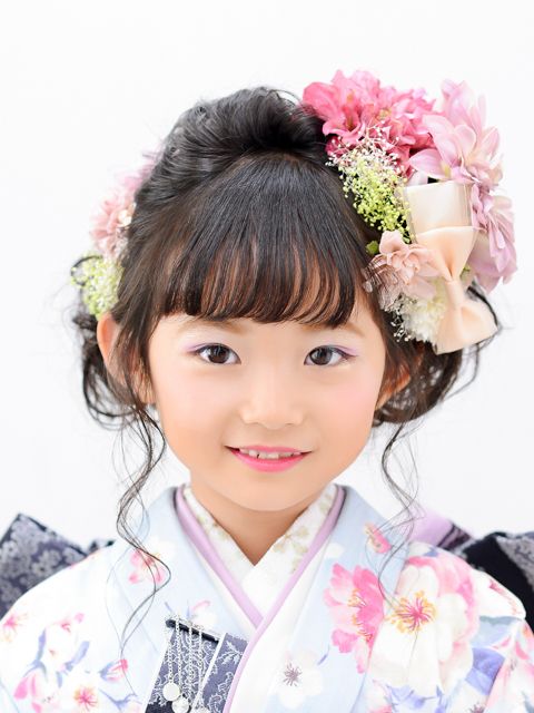 七五三7歳の髪型 ヘアアレンジ 特集京都の子供スタジオ アオハル