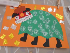 お餅つき大会と1月の製作プリンス保育園