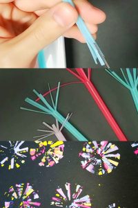 夏の風物詩。花火をうちわで作ってみよう。保育士の転職・採用は 保育士バンク！