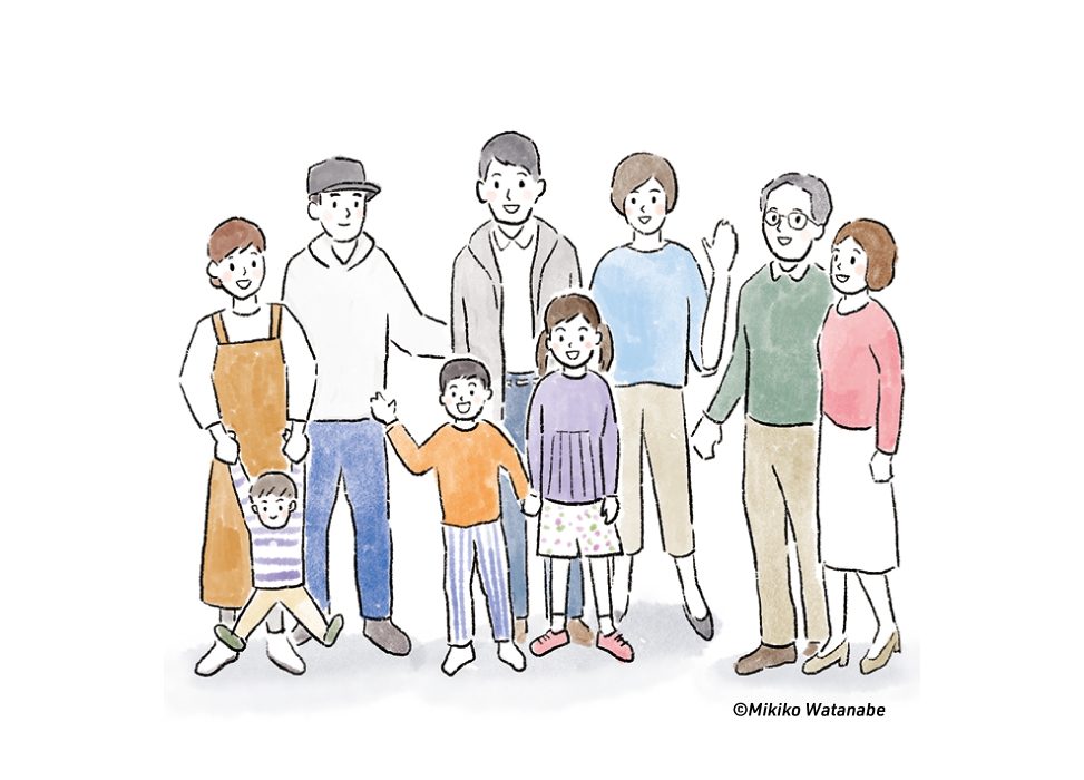 ほっこり可愛いファミリー ご家族 イラスト描きます 出産祝いや、ご両親のプレゼントなどに！思いを込めて描きます。ココナラ