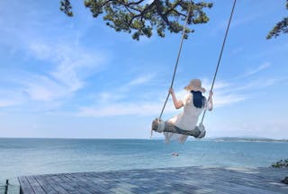 日間賀島の人気観光スポット 恋人ブランコでアルプスの少女ハイジの気分を味わえる！？のんびり主婦の離島ライフ