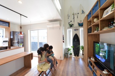 家族が集まるリビングダイニングインテリアコーディネート依頼相談実例