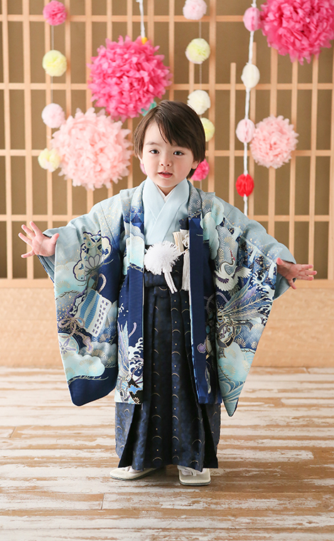 七五三平安装束狩衣水干5歳お着物セット 七五三男の子 男の子 5歳 着物 羽織袴 きもの 着物 Rie 通販18647435Creema クリーマ