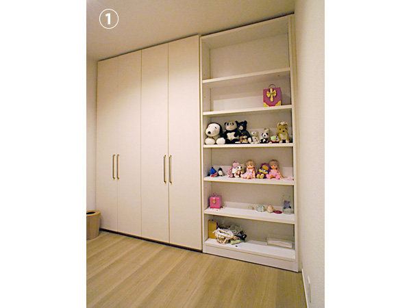 子供部屋の色に合わせた簡単開閉間仕切り仕様 お客様の実例集 施工例ノーマンジャパン