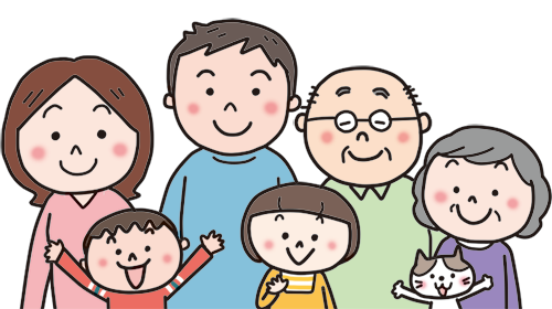 4人家族のイラスト素材FYI04678977ストックフォトの Qlean Market キュリンマーケット