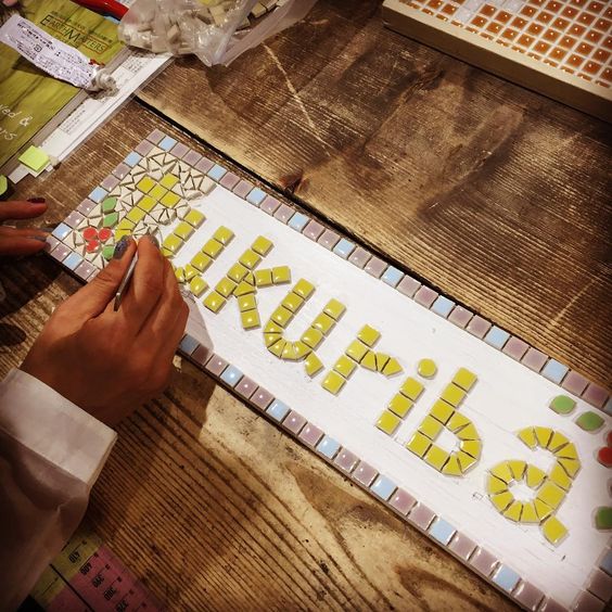 表札 手作り 100均TikTok