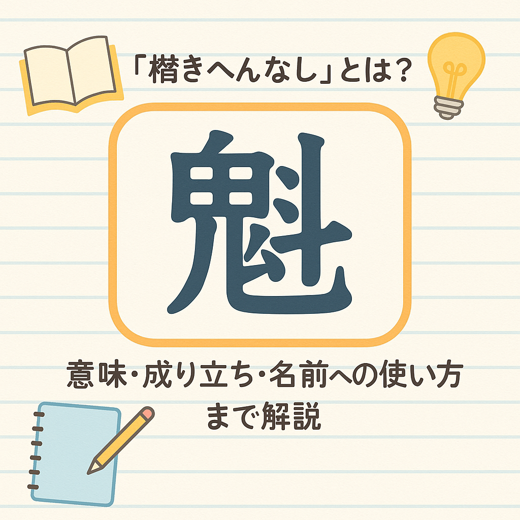 漢字「魁」の部首・画数・読み方・筆順・意味など