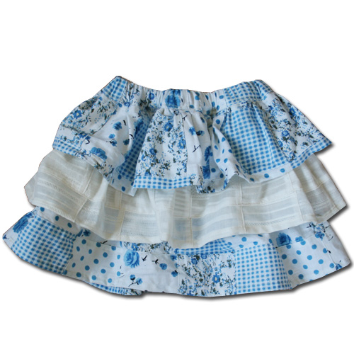 子供服型紙２段フリルスカート - 子供服、婦人服の型紙パターン 型紙販売のCandy Floss