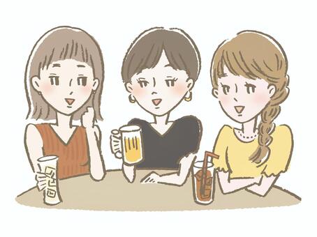女子会のイラスト素材91335432- PIXTA