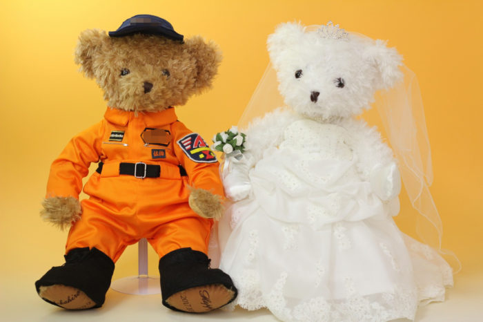 4ウェルカムドール ウェディング テディベア 2体セット