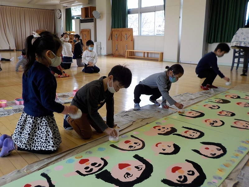 1月の壁面飾り - スマイル放課後児童クラブ