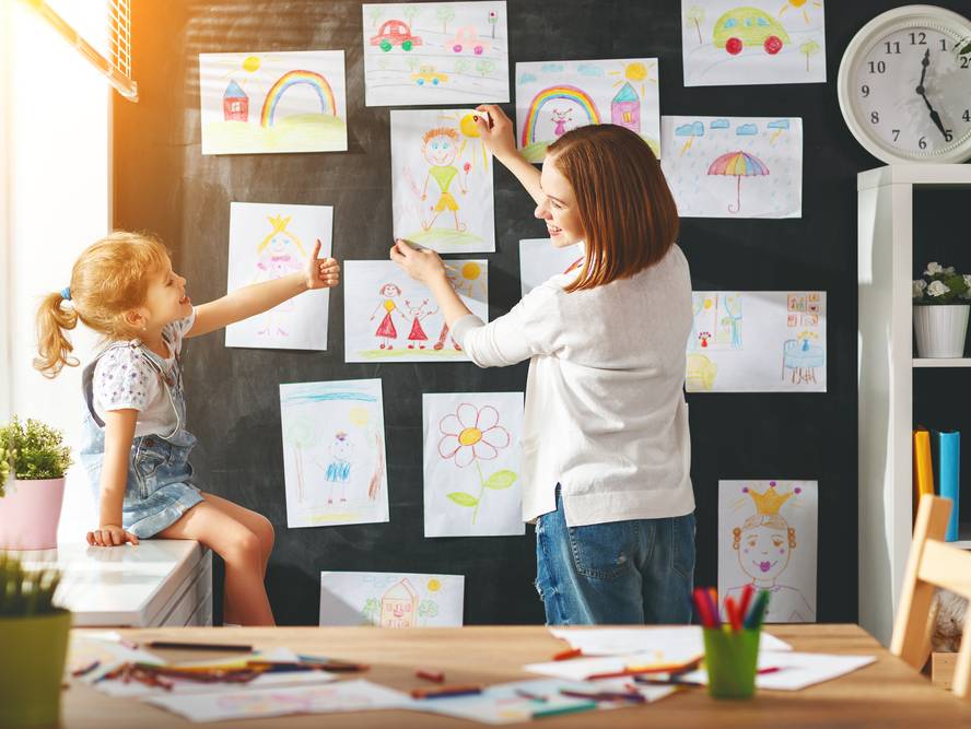 子供の絵を飾るのインテリア実例RoomClip ルームクリップ