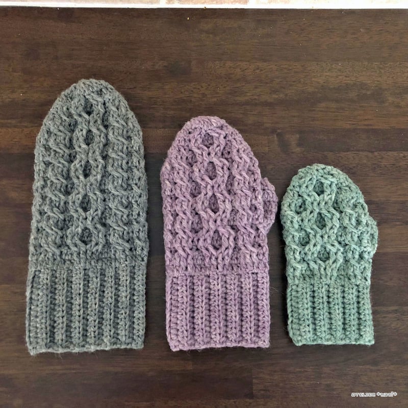 かぎ針編み簡単なミトンの編み方