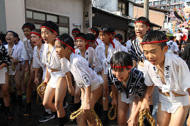 新天町の子供山笠が5年ぶりに復活！ ＆ 西流・恵比須流・土居流が棒締めを行いました山笠ニュース 山笠ナビ