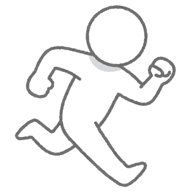 保育園で走り回る子供を追いかけるお母さんの無料イラスト71195素材Good