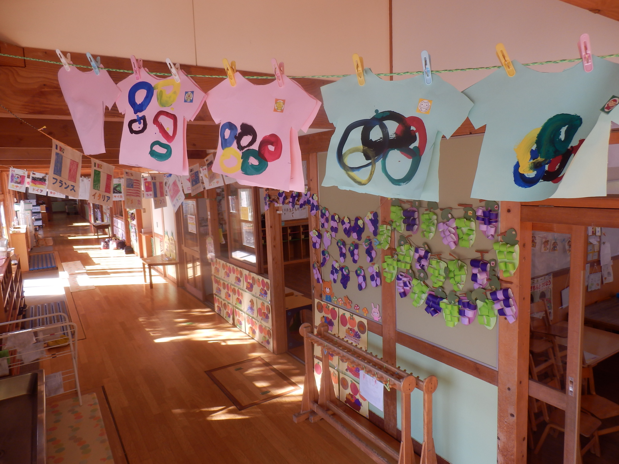 万国旗製作 運動会- 宝林保育園 岐阜県大垣市