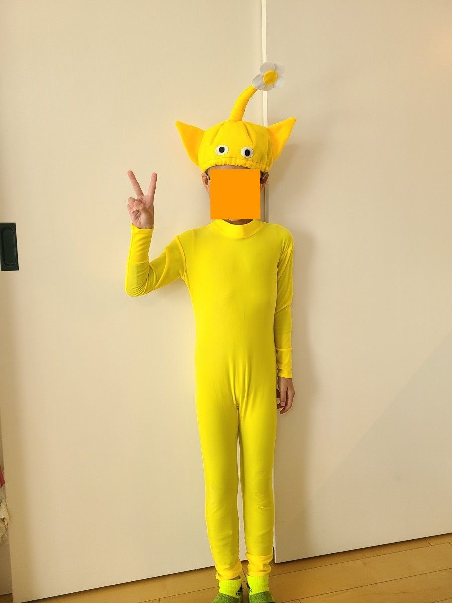 大人と子供用コスチューム 4色セット 編み物 ハロウィンピクミン