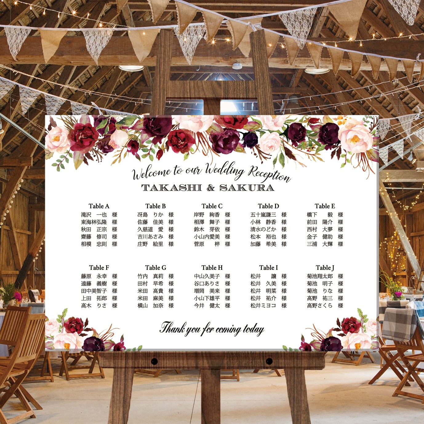 ウェルカムボード ポスターorパネル印刷 wb03