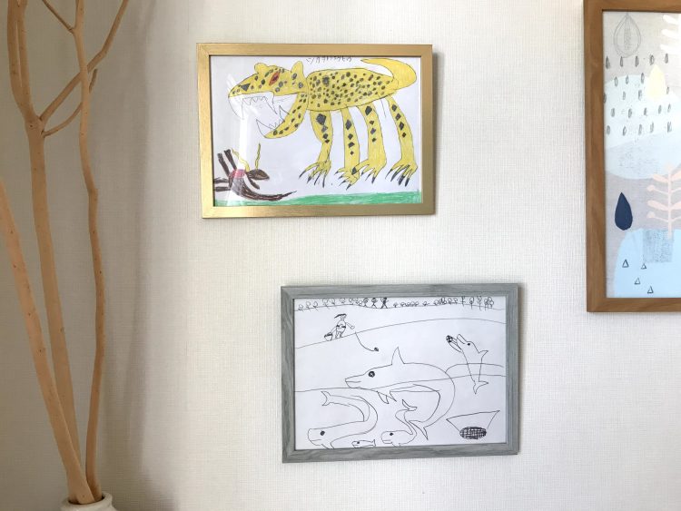 100均アイテムで子どもの絵飾り✨テクニック解説