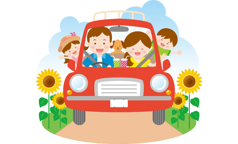 家族旅行のイラスト「飛行機でお出かけ」かわいいフリー素材集 いらすとや