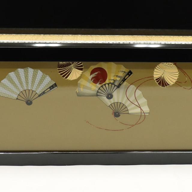 アウトレット品 雛人形 道具単品 25号 雛道具 溜塗 扇子方三宝 幅24cm25a