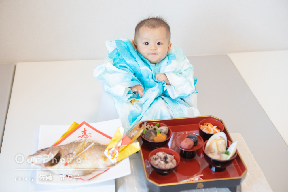 ハーフバースデー1 2タペストリー100日祝いお食い初めフォト 記念撮影 フォトグッズ