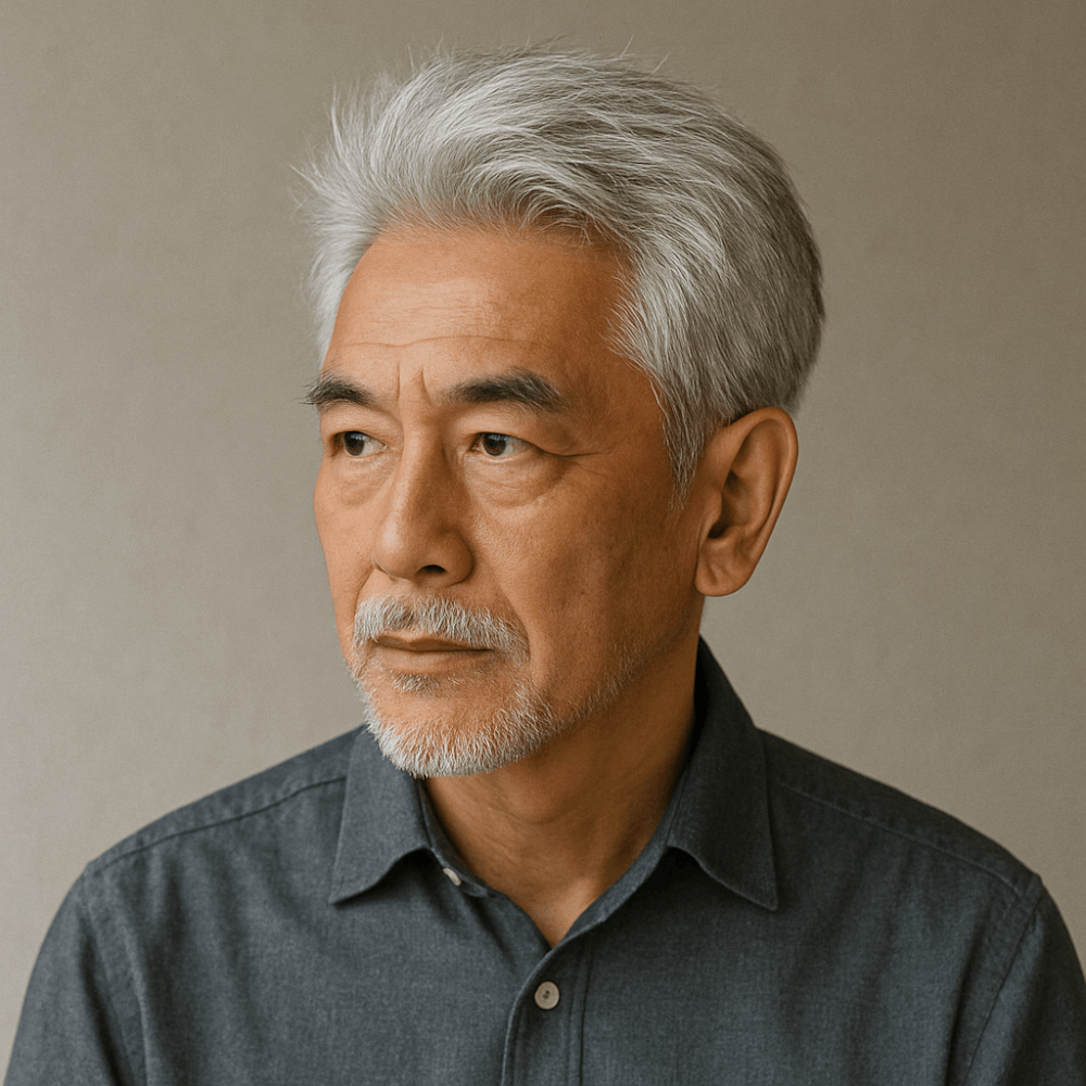 シニア 60代男性 長髪TikTok