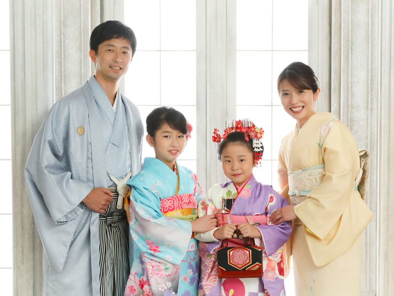 七五三 母親の着物に合う髪型 ヘアアレンジボブからミディアム、ロングまでレングス別でご紹介！福岡天神のヘアセット着付け専門店Three-keys スリーキーズ