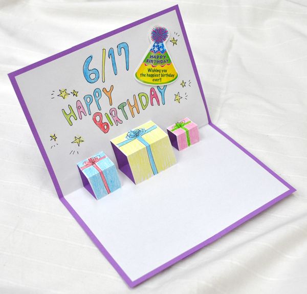 子どもの誕生日にバースデーカードを手作りしよう！作り方を写真で解説保育士を応援する情報サイト 保育と暮らしをすこやかに ほいくらし