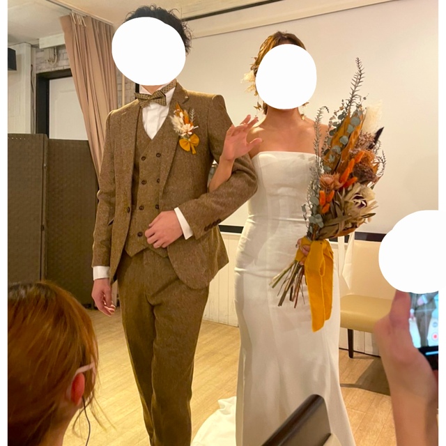 七五三や結婚式などに✳︎ハンドメイド✳︎蝶ネクタイ ブラウンチェック