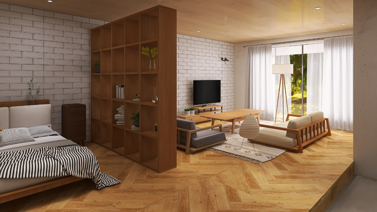 夫婦寝室 仕切りTikTok