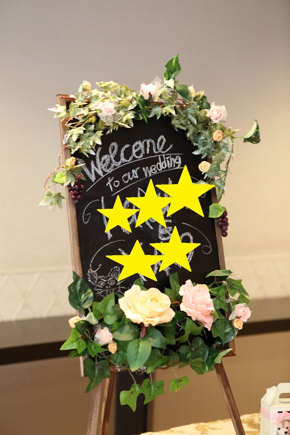 結婚式手作りグッズ ウエルカムボード簡単DIY