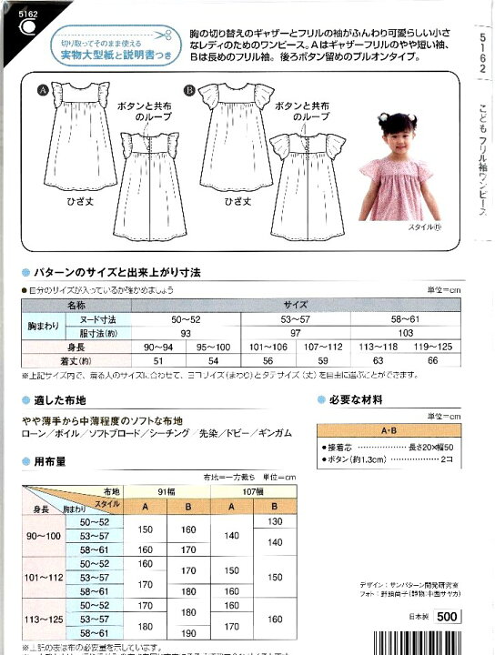 無料型紙リンク集 ベビーキッズ ワンピースの作り方 - AmiTikNu