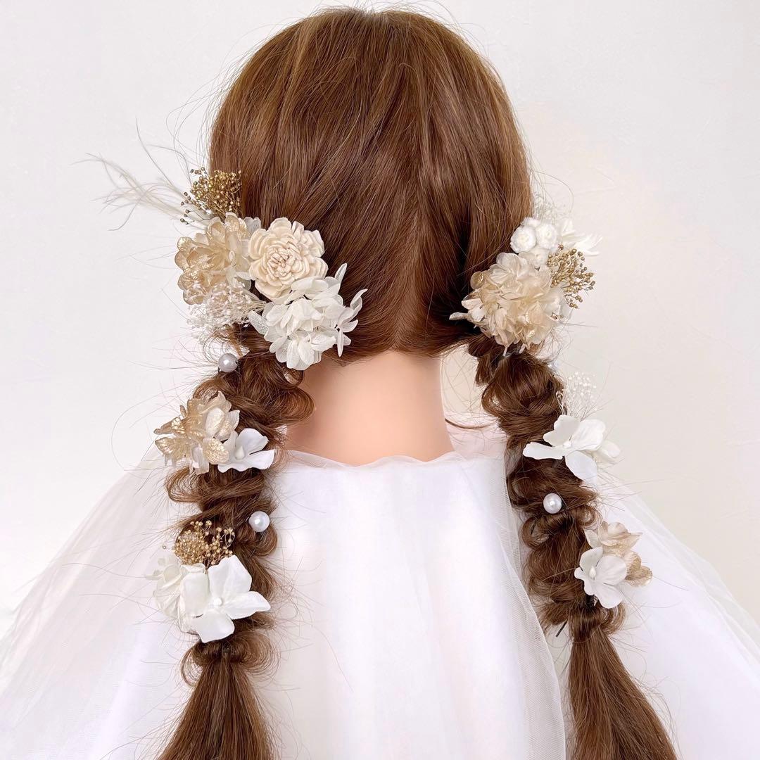 ウェディングレポ☆アニヴェルセルヒルズ横浜part2ウェディングブーケ 花冠 Luxe Fleurプリザーブドフラワーとアーティフィシャルフラワー 造花 の持ち込み専門店