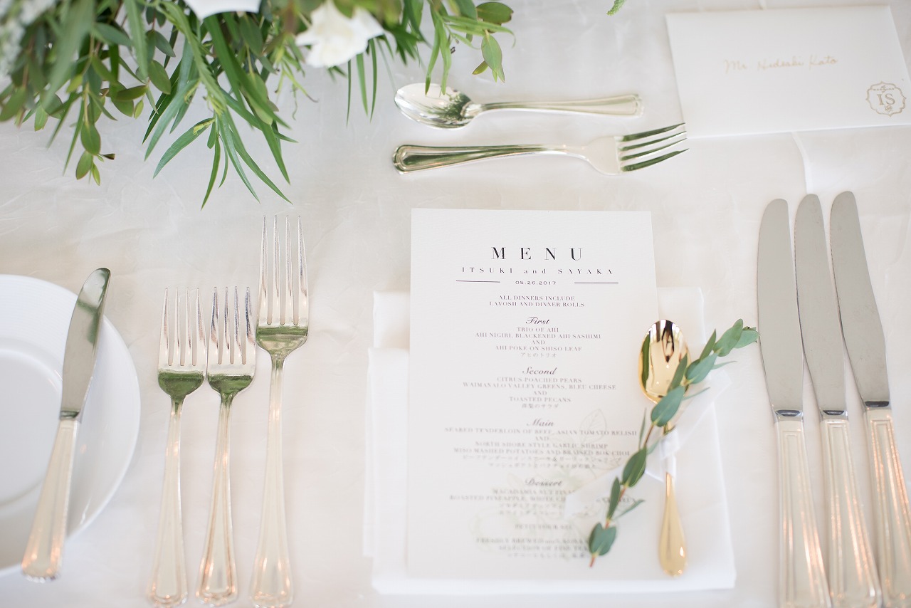 無料テンプレート結婚式メニュー表 人気のアーチデザインARCH DAYS