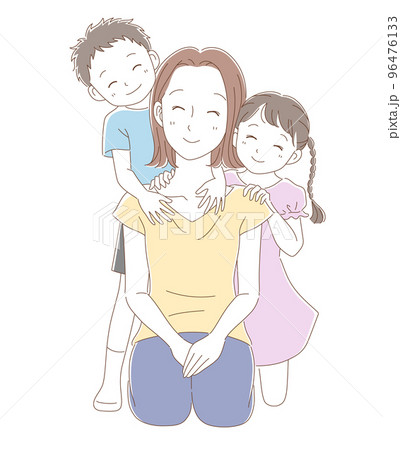 仲良し親子イラスト無料イラスト・フリー素材なら「イラストAC」