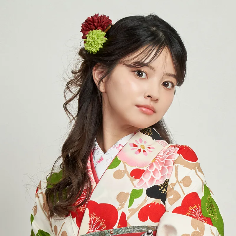 卒業式ヘアアレンジ八島美容室ハーフアップヘアボブ袴