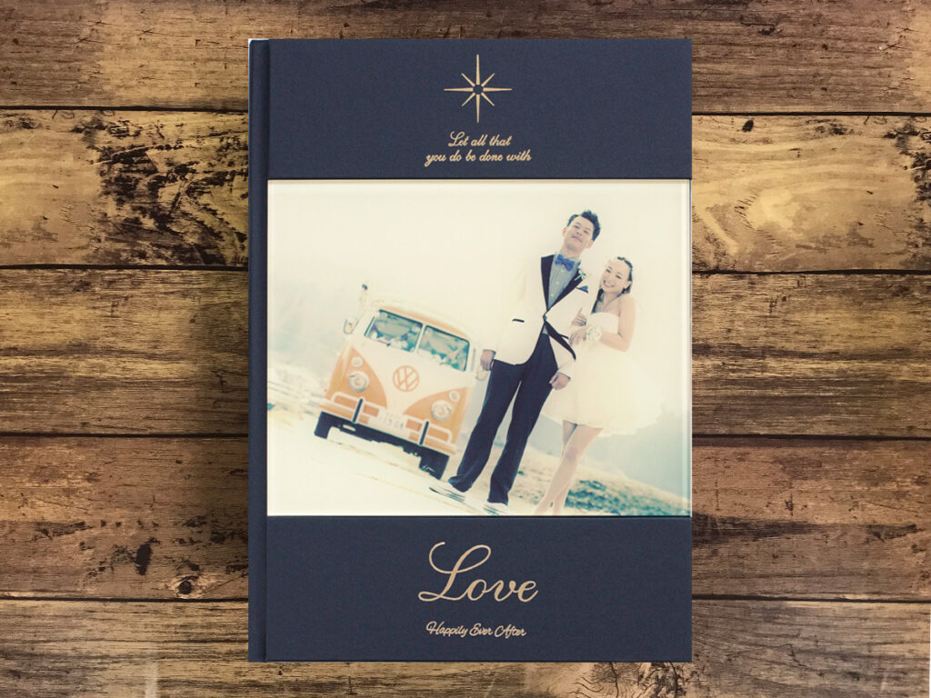 簡単だけどボリュームたっぷりの結婚式の思い出アルバム 手作りアルバムアルバムキッチン